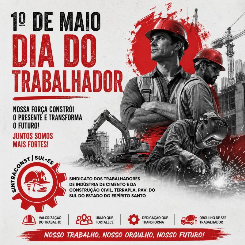 DIA 1º DE MAIO DIA DO TRABALHADOR